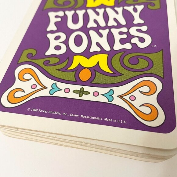 Vintage 1968 Funny Bones Card Game Parker Brothers Missing Instructions - Picture 10 of 16